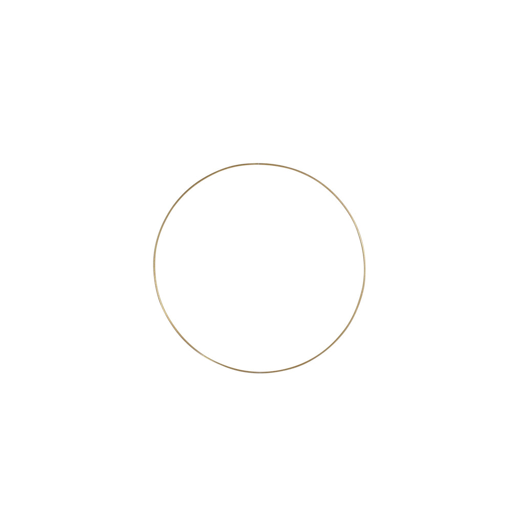 Deko-Ring Hoop, gold Metall, Durchmesser 40 cm