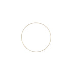 Deko-Ring Hoop, gold Metall, Durchmesser 40 cm