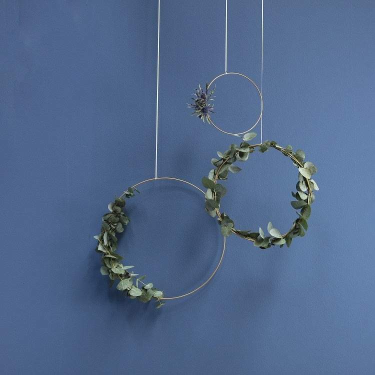 Deko-Ring Hoop, gold Metall, Durchmesser 40 cm