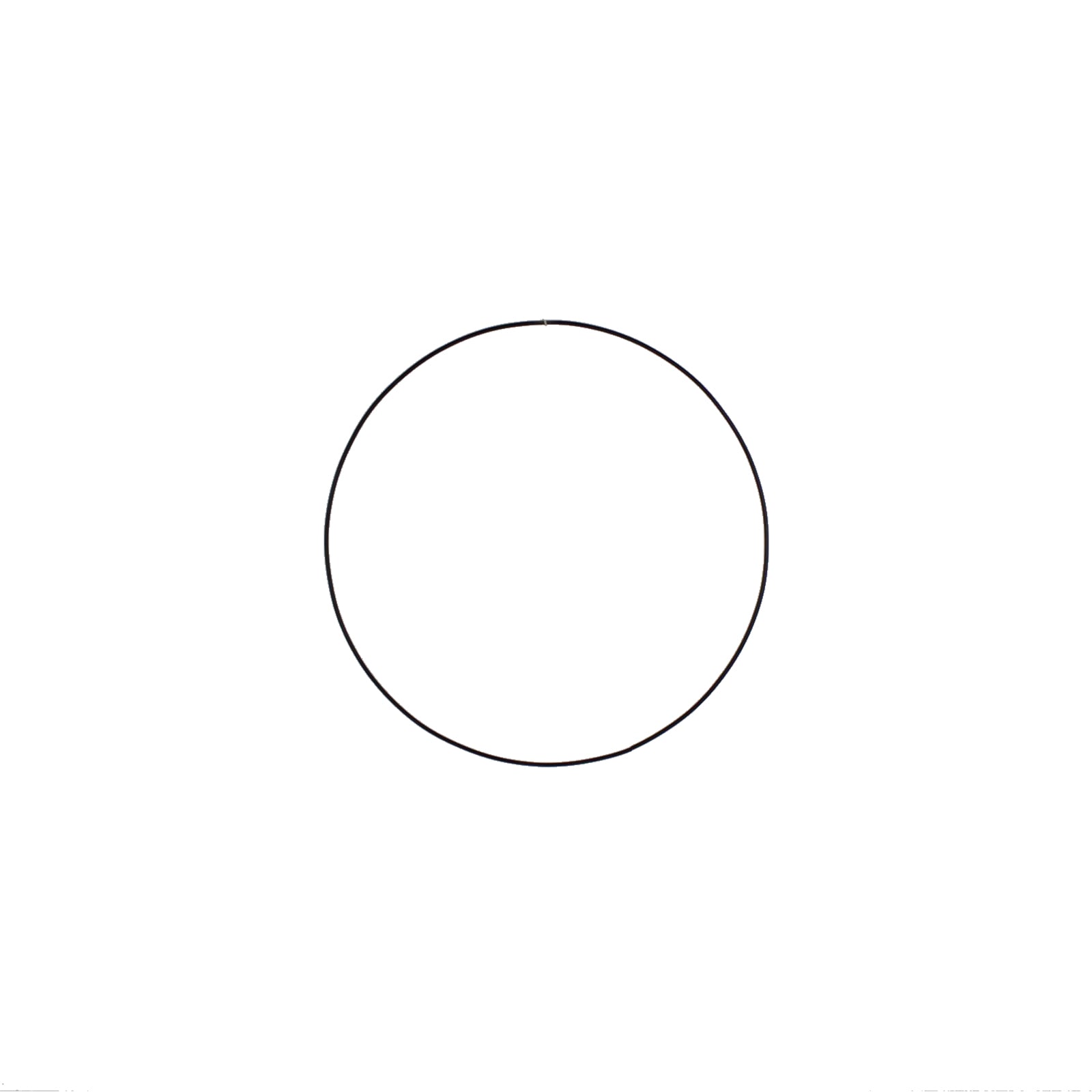 Deko-Ring Hoop, schwarz Metall, D. 40 cm