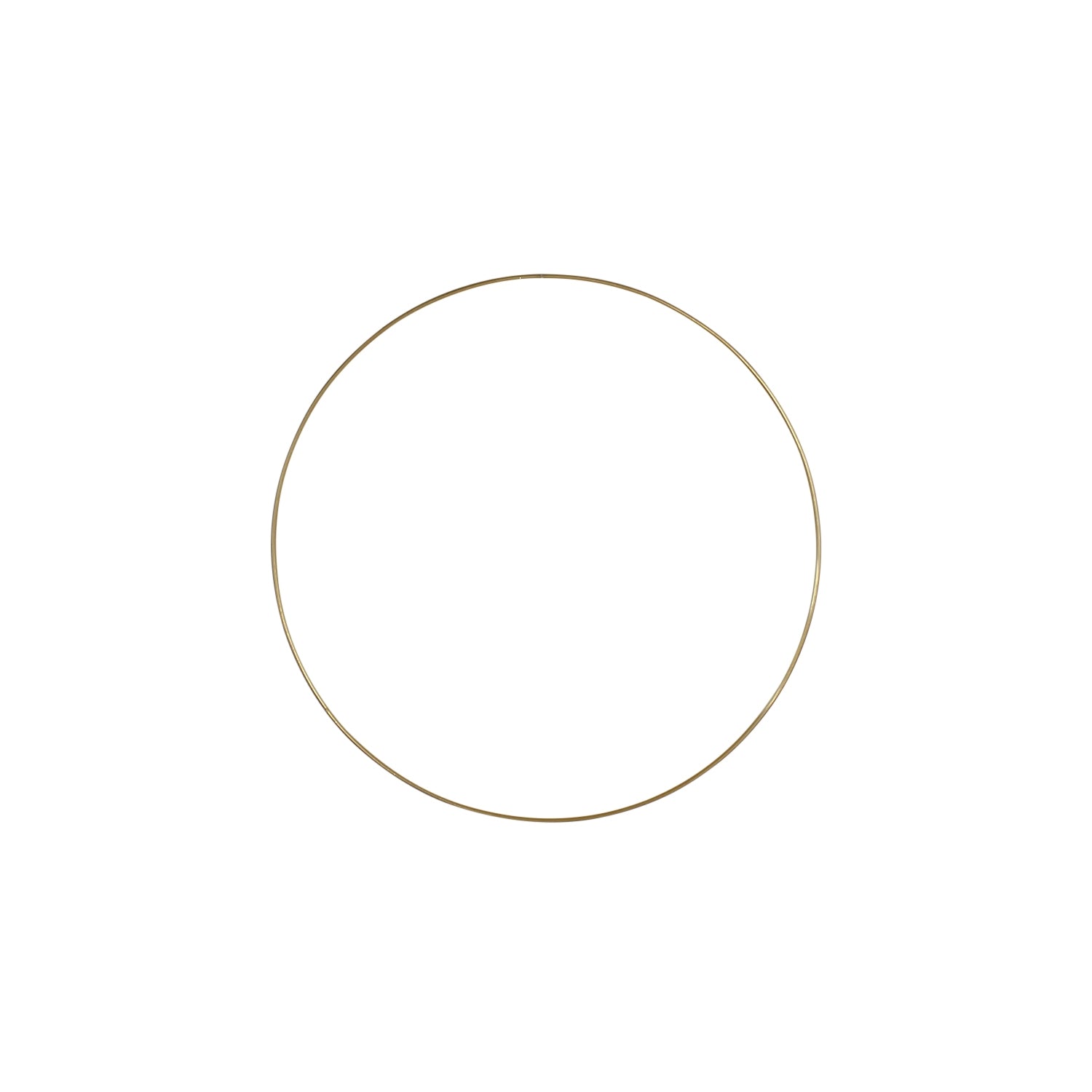 Deko-Ring Hoop, gold Metall, Durchmesser 50 cm