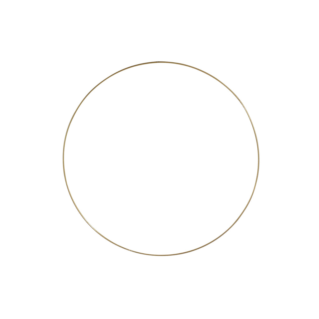Deko-Ring Hoop, gold Metall, Durchmesser 60 cm