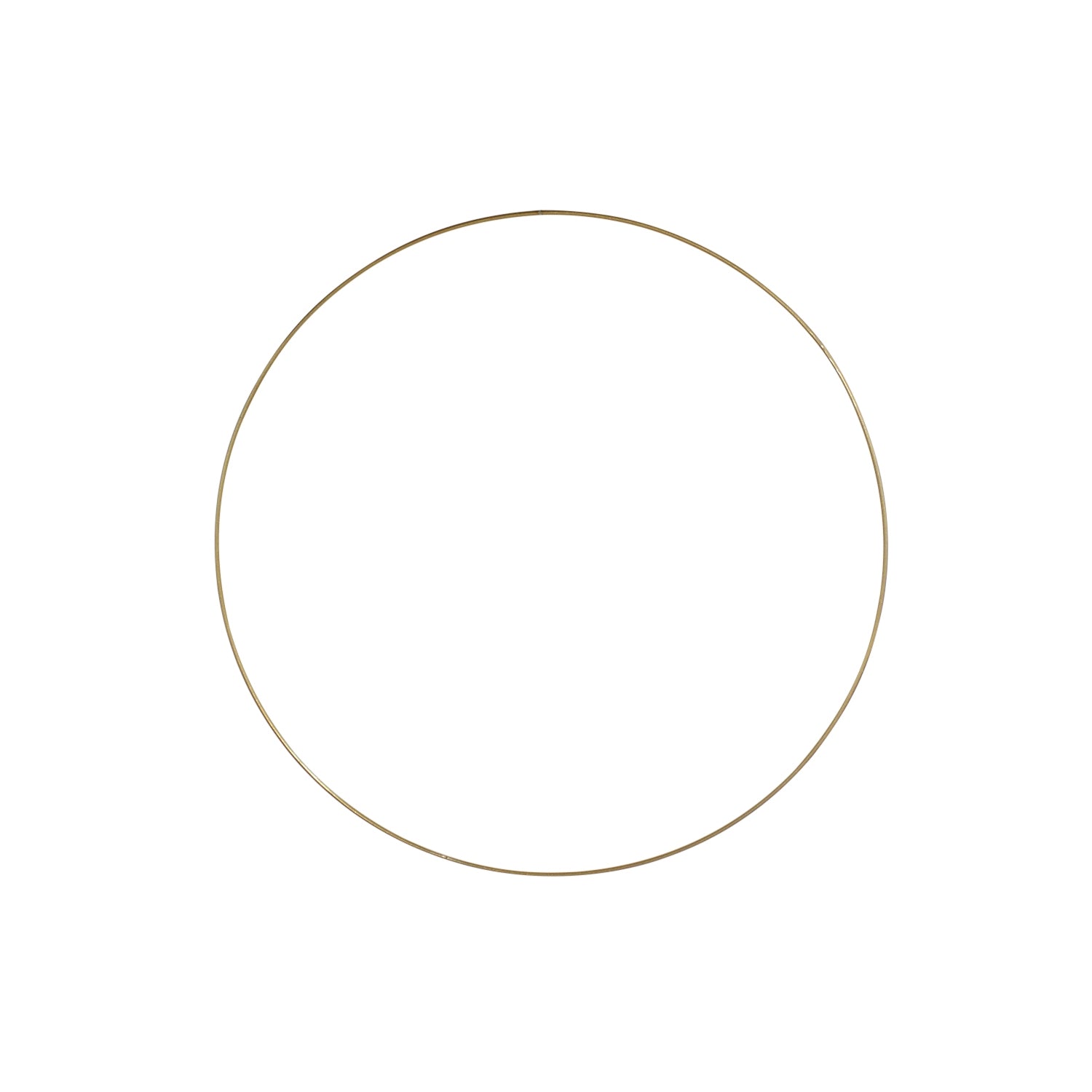 Deko-Ring Hoop, gold Metall, Durchmesser 60 cm