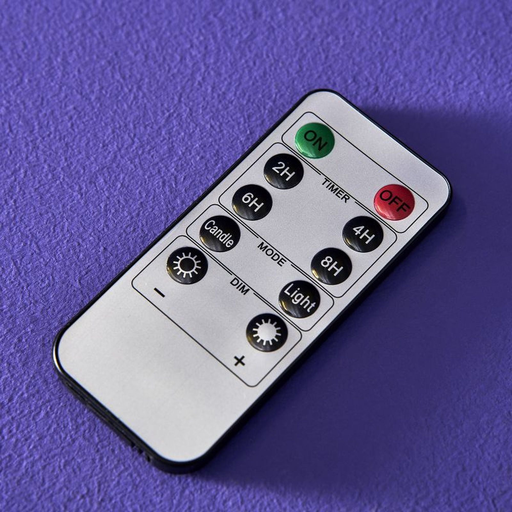 Set 4-teilig - LED Stabkerze - Echtwachs/Kunststoff/LED - H. 24.5 cm - m. Fernbedienung