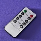 Set 4-teilig - LED Stabkerze - Echtwachs/Kunststoff/LED - H. 24.5 cm - m. Fernbedienung