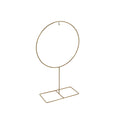 Deko-Ring Hoop auf Fuß, gold Metall, 30x12x50 cm