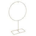 Deko-Ring Hoop auf Fuß, gold Metall, 40x15x66 cm