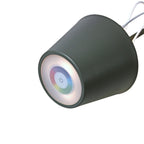 LED Tischleuchte Lys - schwarz - LED/Metall - 12x38 cm - IP44 - max. 3,6 W - 3,7 V - 4000 mAh - Li-Ion Akku - m. Farbwechsel- und Dimmfunktion per Touchsensor - 1 m USB-Ladekabel inkl. - Leuchtdauer: max. 8h bei voller Akkuladung
