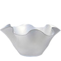 Bol en verre WAVE - blanc - 34 x 34 x 17 cm - verre