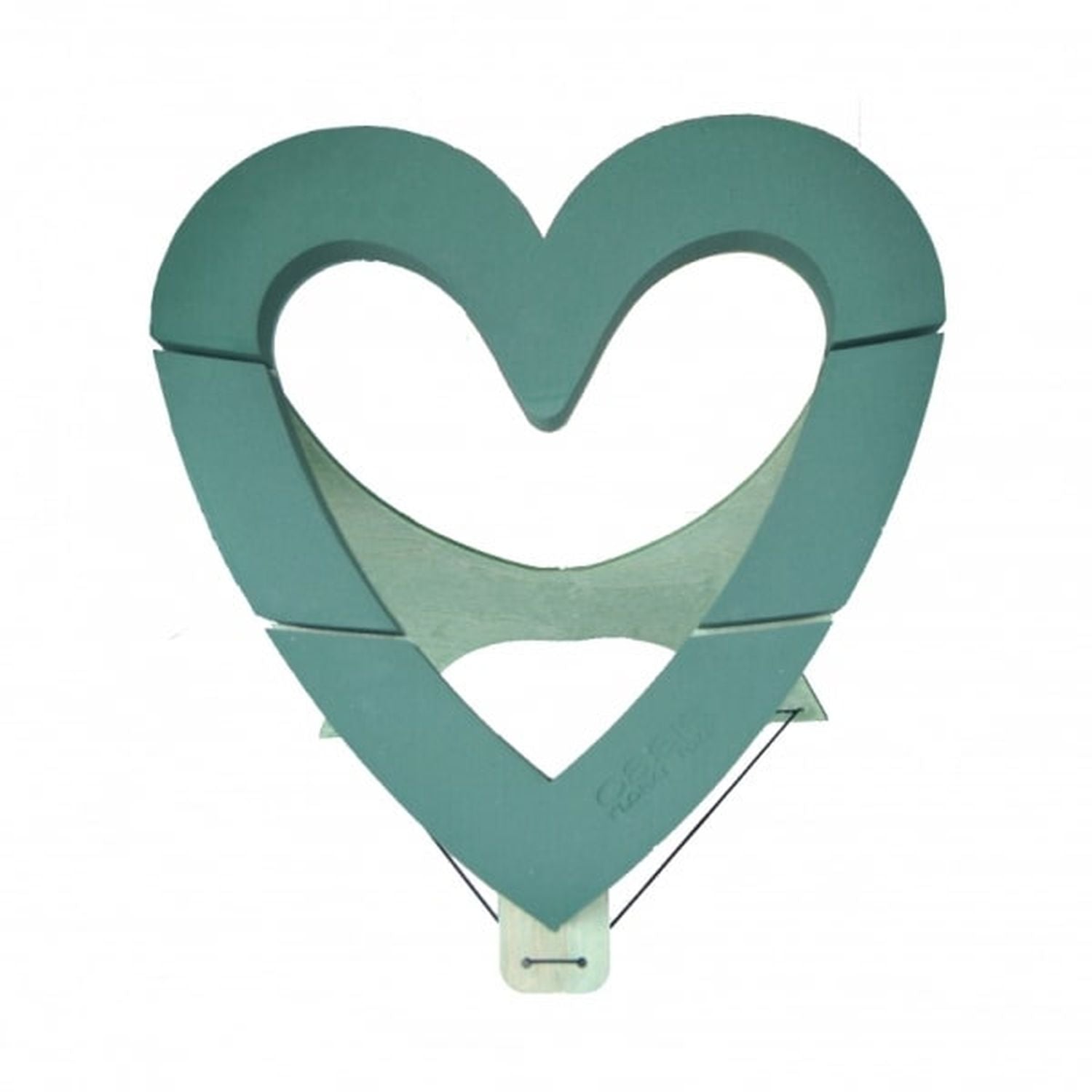 OASIS® BIOLINE® Deco Herz Offen - 43,5 x 43 x 4cm - mit Aufstellvorrichtung