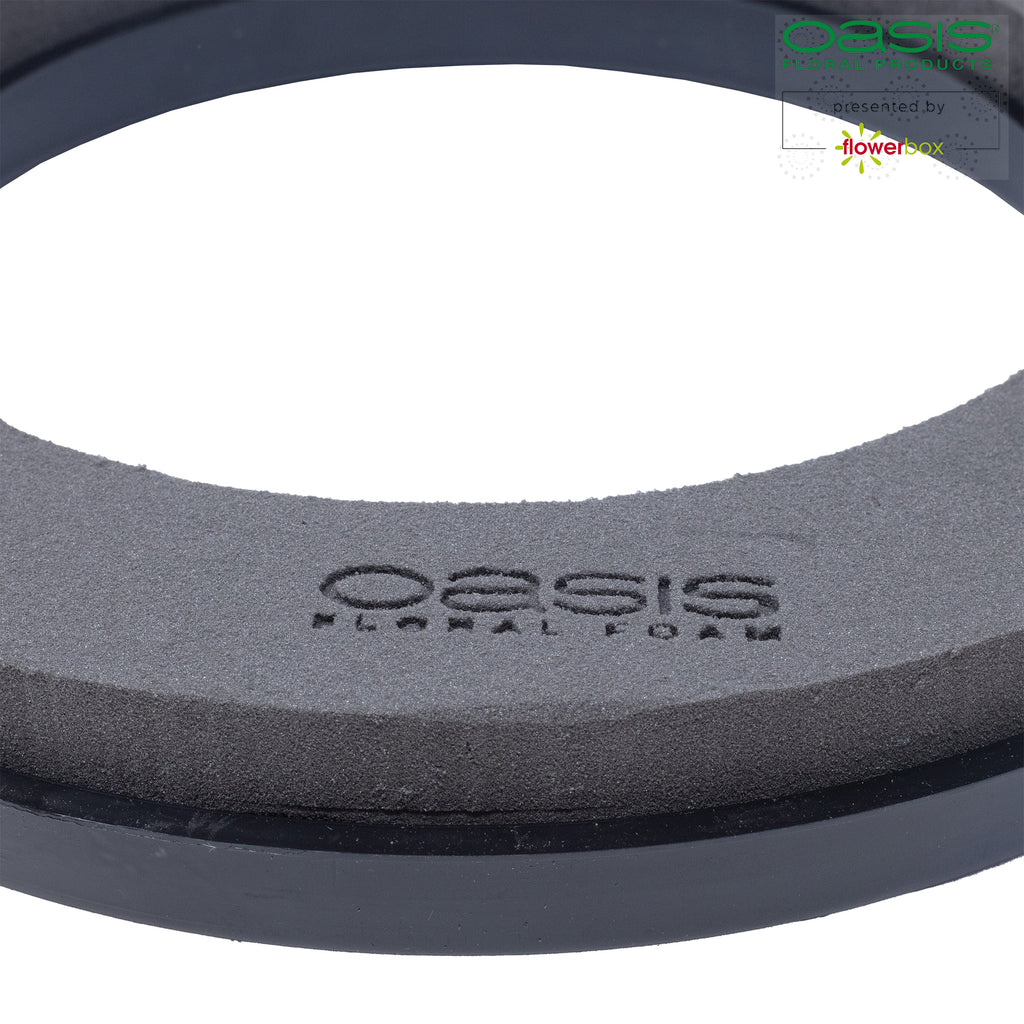 Black Naylor Base Ring, 5 x 35 cm Durchmesser, Innen: 23 cm Durchmesser, Doppelpack