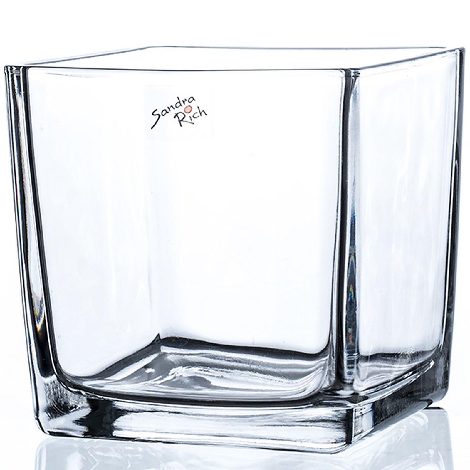 CUBE square vase - klar - 12x14x14cm - Glas