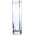 SQUARE vase - klar - 6x6x25cm - Glas