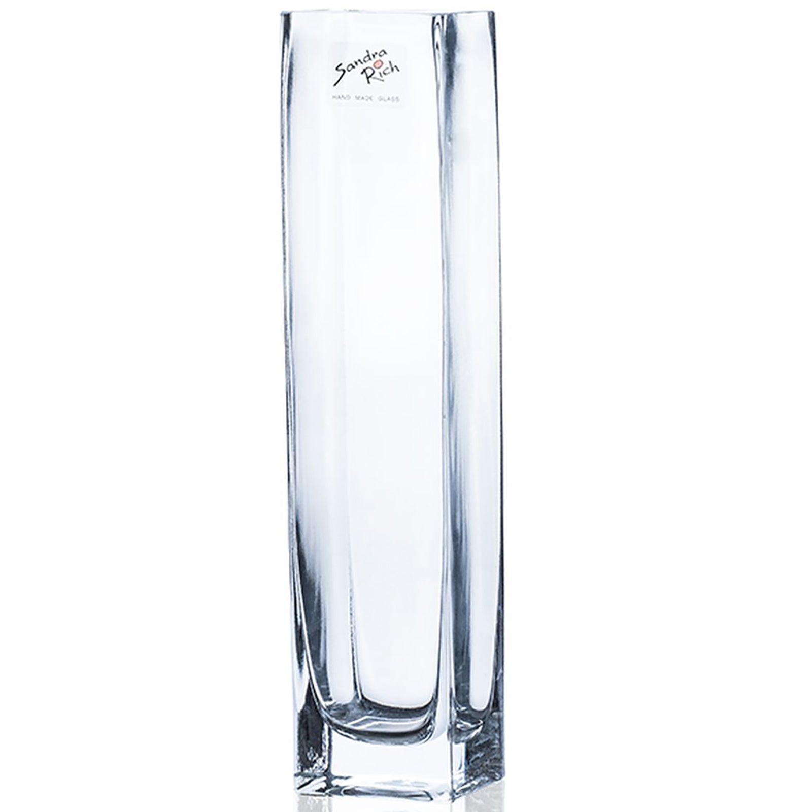 SQUARE vase - klar - 6x6x25cm - Glas