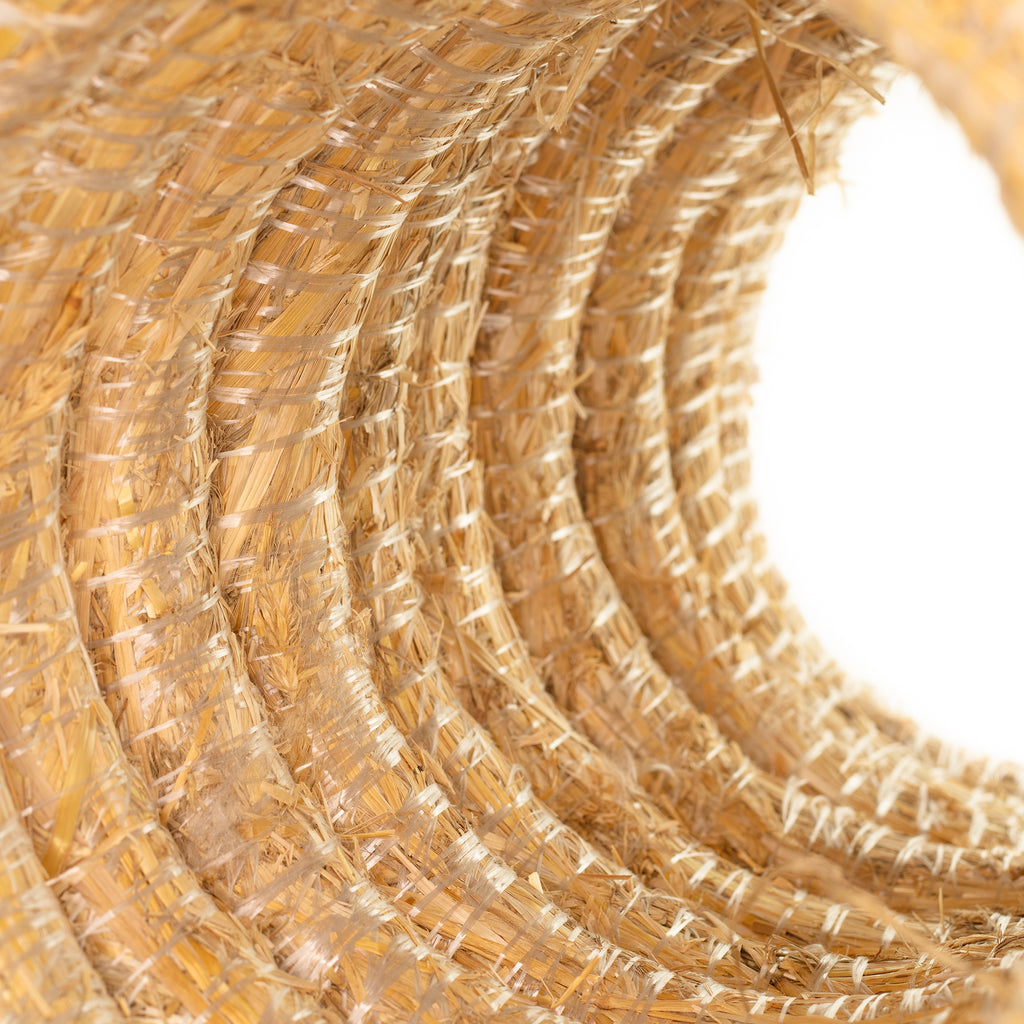 Set of 10 straw wreaths, diameter 40 cm, thickness 6 cm