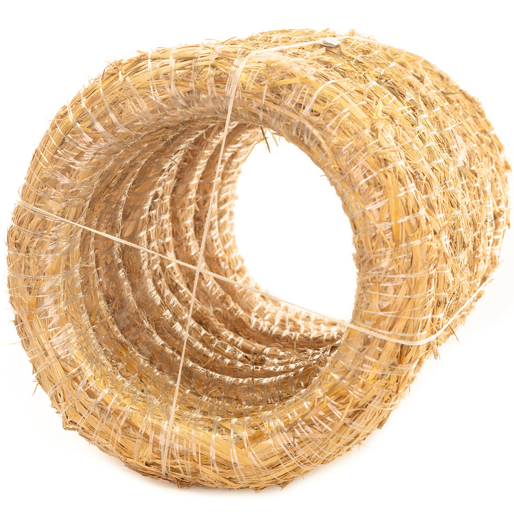 Set of 10 straw wreaths, diameter 40 cm, thickness 6 cm
