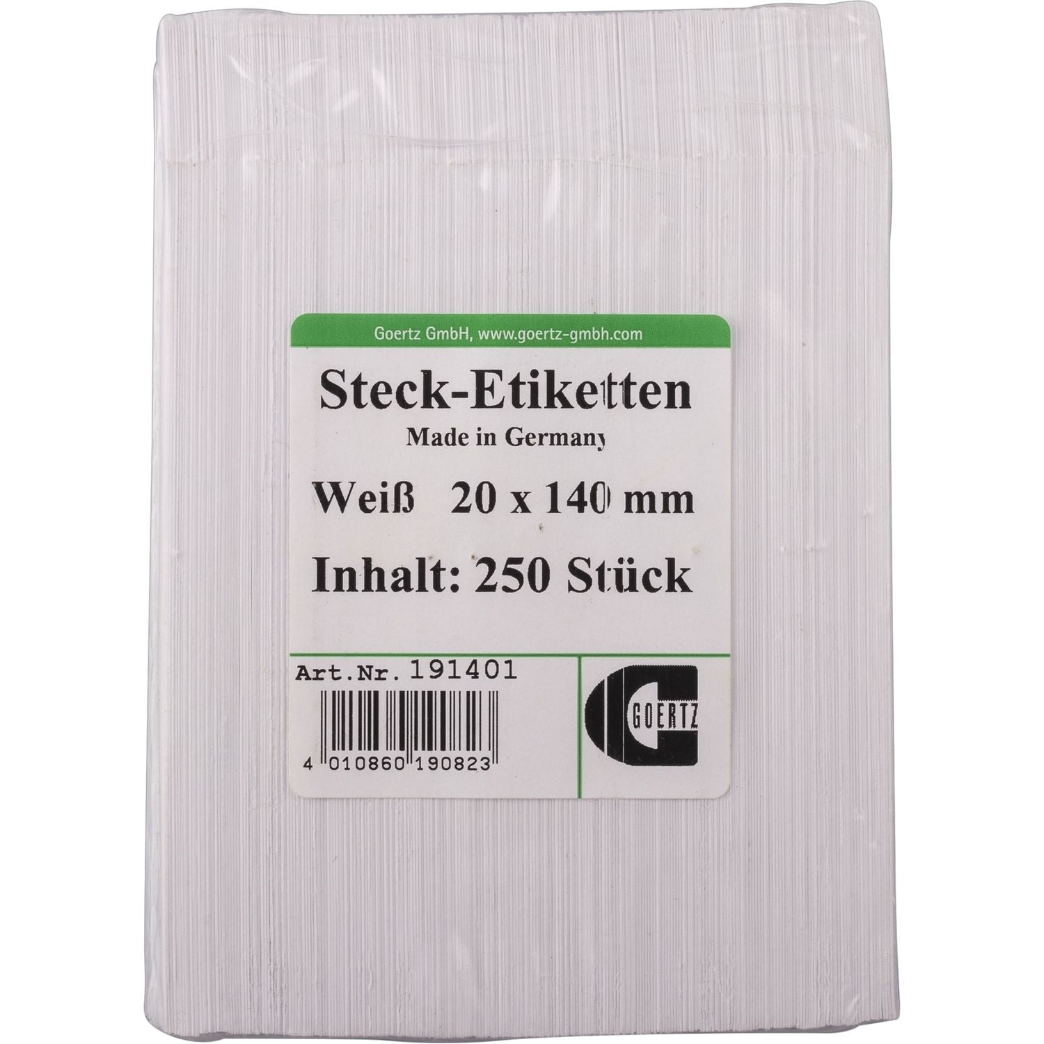 Plug-in labels - 20 x 140mm - 250 pcs.