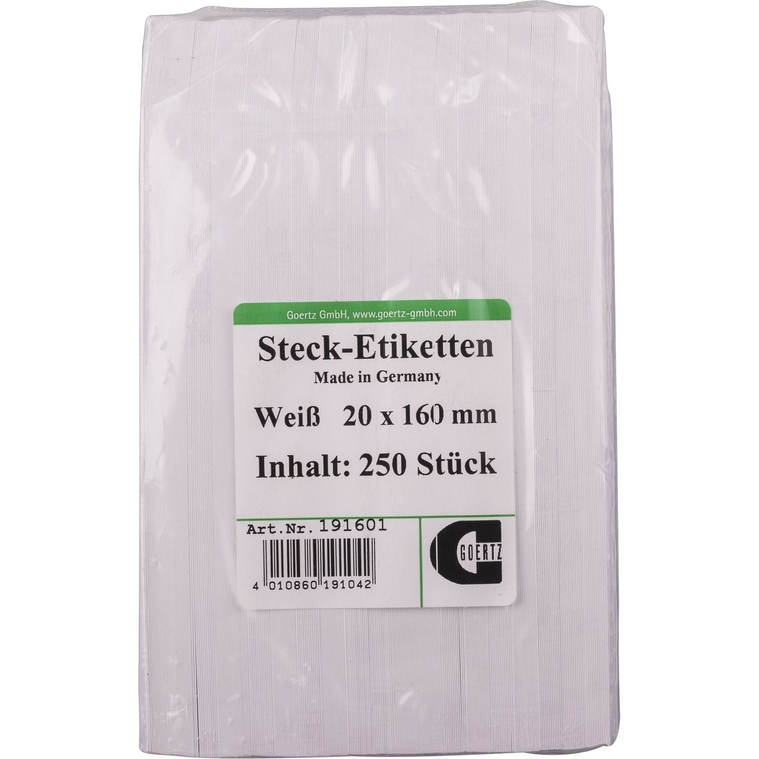 Steck-Etiketten - 20 x 160mm - 250 St.