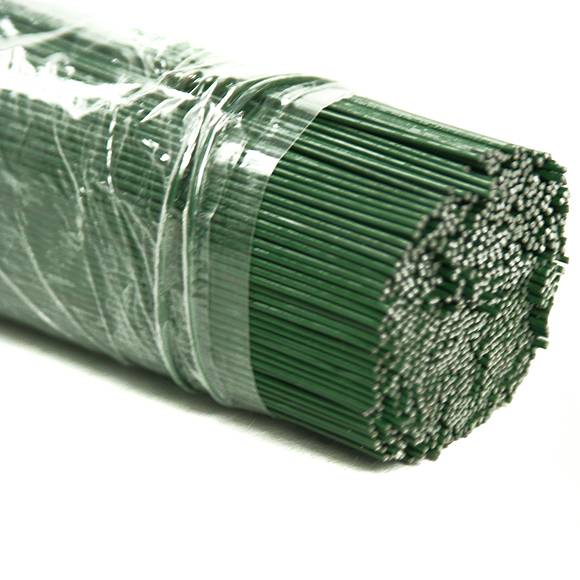 Steckdraht - 0,8 x 400 mm - 2,5 kg - grün lackiert