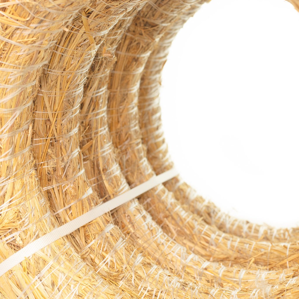 5er Set Strohrömer, Durchmesser 45 cm, Stärke 8 cm