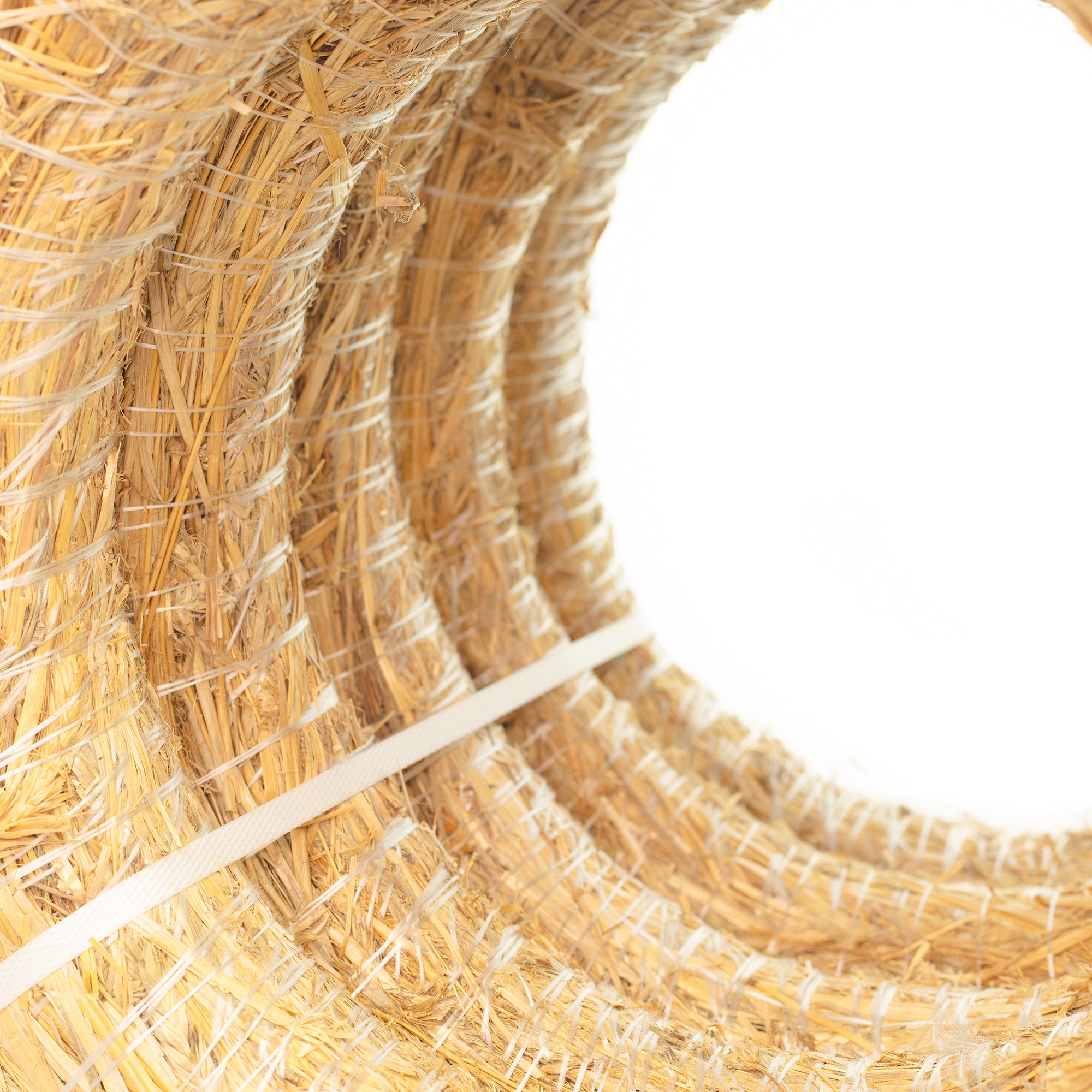 5er Set Strohrömer, Durchmesser 45 cm, Stärke 8 cm