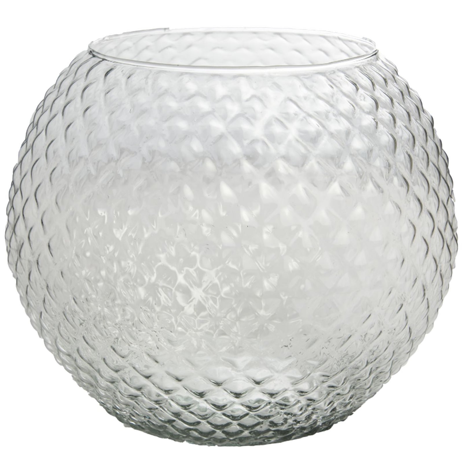 DIAMOND fish bowl - klar - 16x16x13cm - Glas