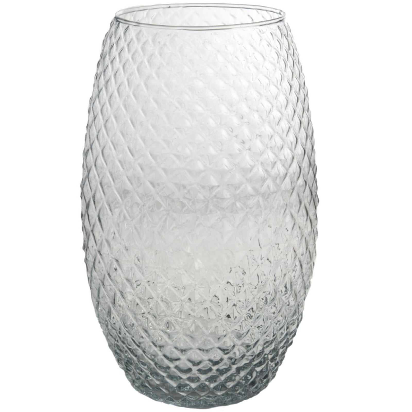 DIAMOND amaryllis vase - klar - 13x13x26cm - Glas