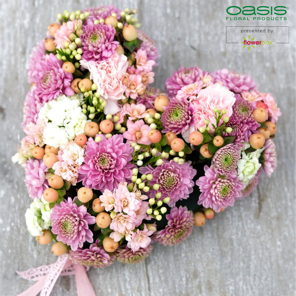 OASIS® IDEAL Hearts - 12 x 14 x 3.5cm - 6 pcs.