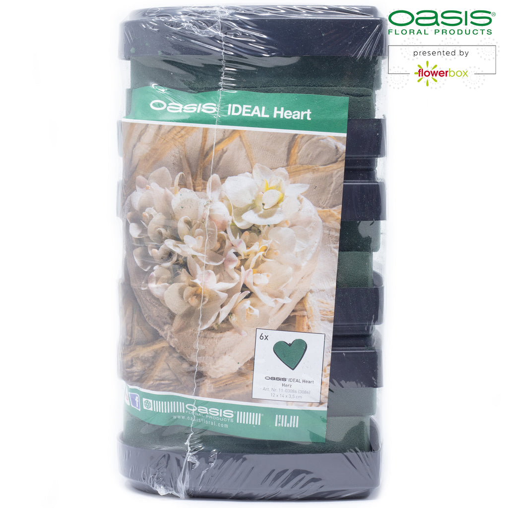OASIS® IDEAL Hearts - 12 x 14 x 3.5cm - 6 pcs.