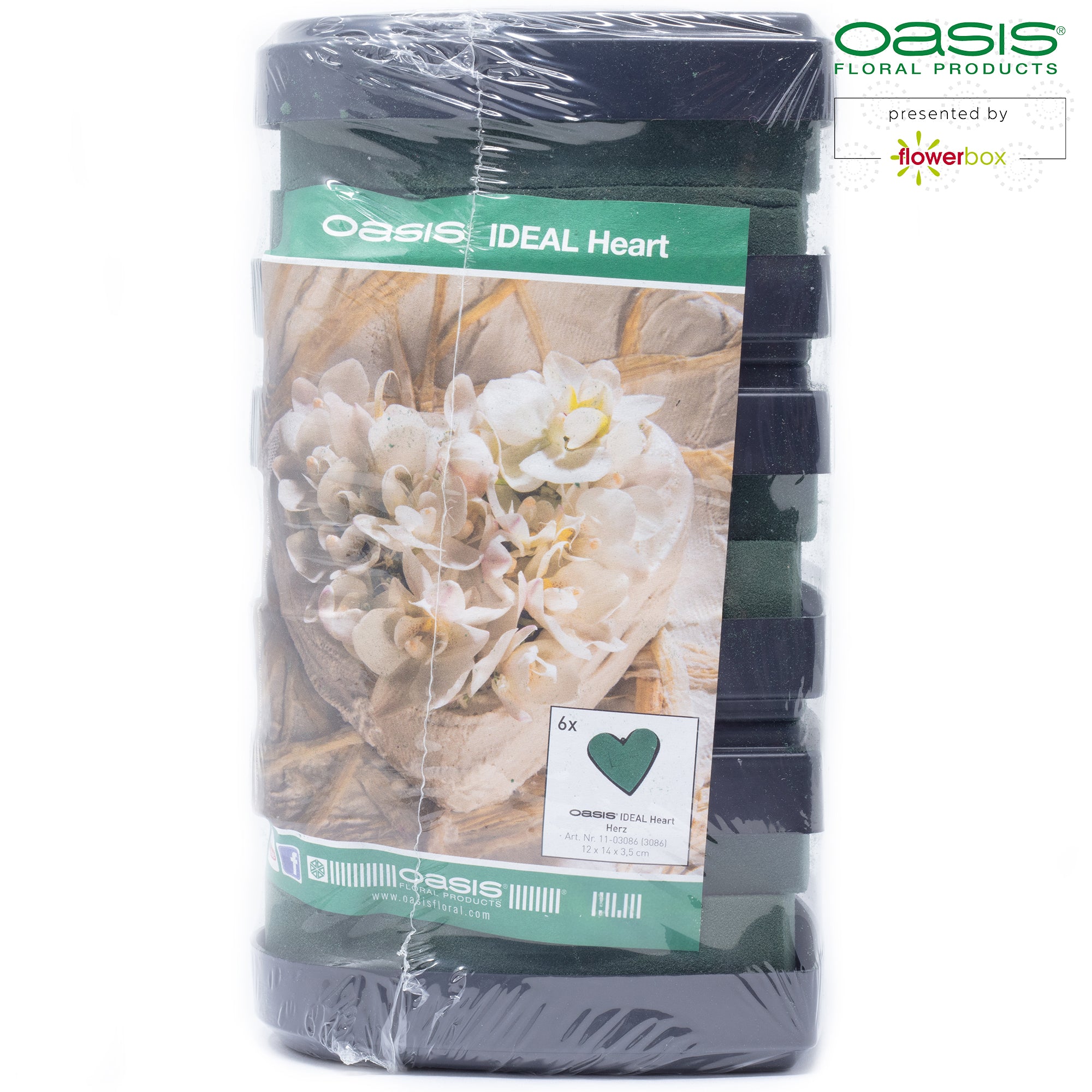 OASIS® IDEAL Hearts - 12 x 14 x 3.5cm - 6 pcs.