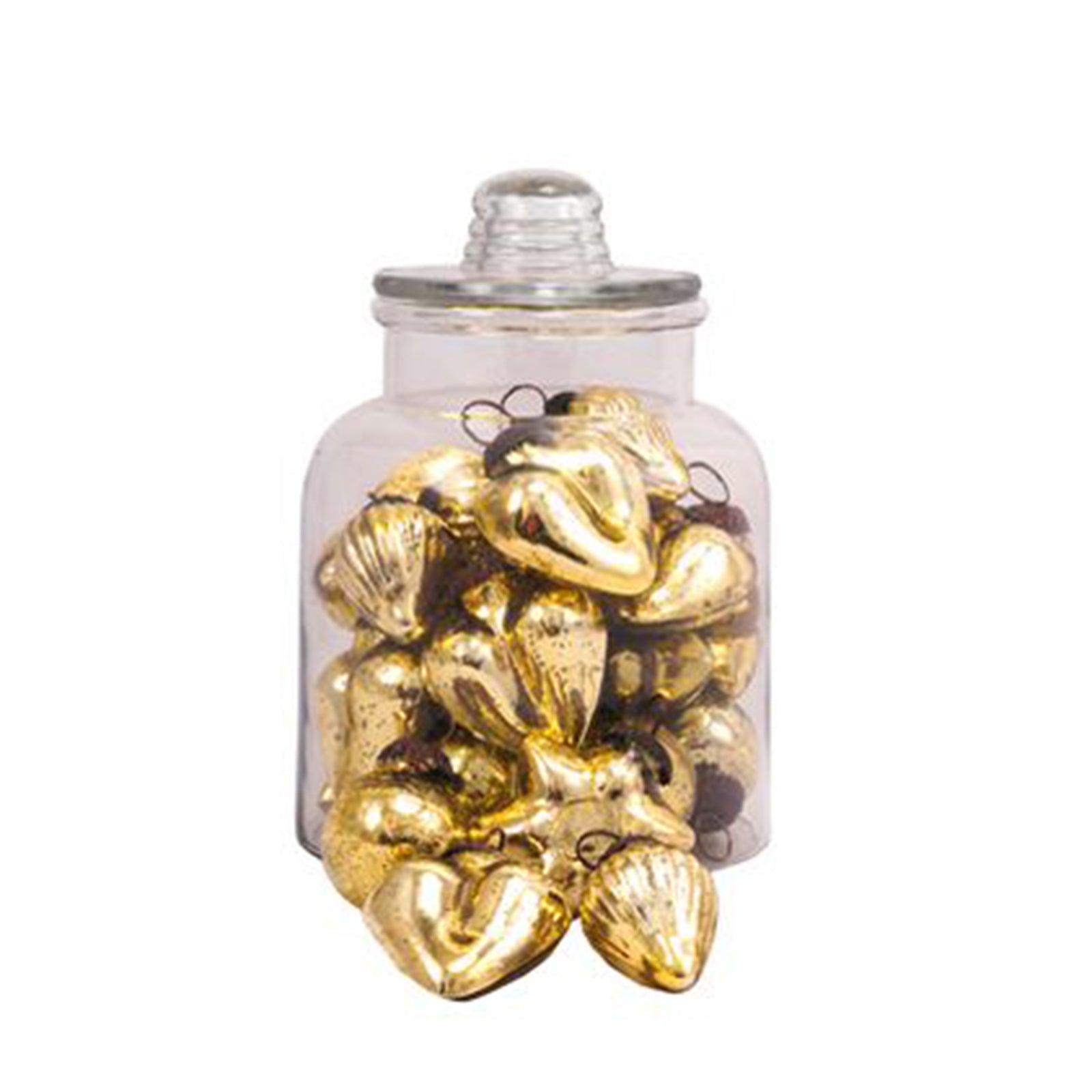 Glas mit SternHängern Vitreous - champagne - 48tlg. - 20,5x20,5x37 cm