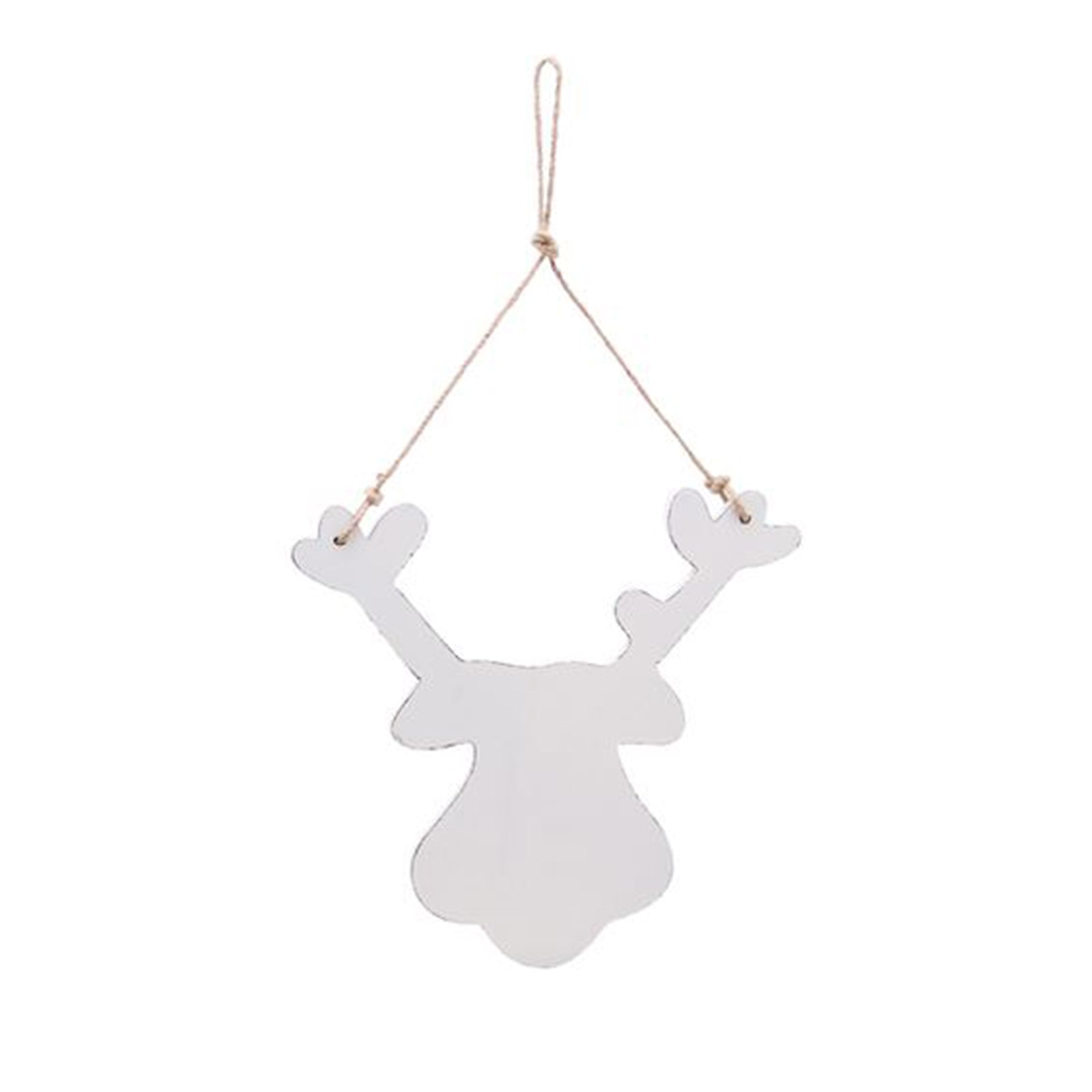 RentierHänger Dost - weiß - Holz - 30x30x1 cm