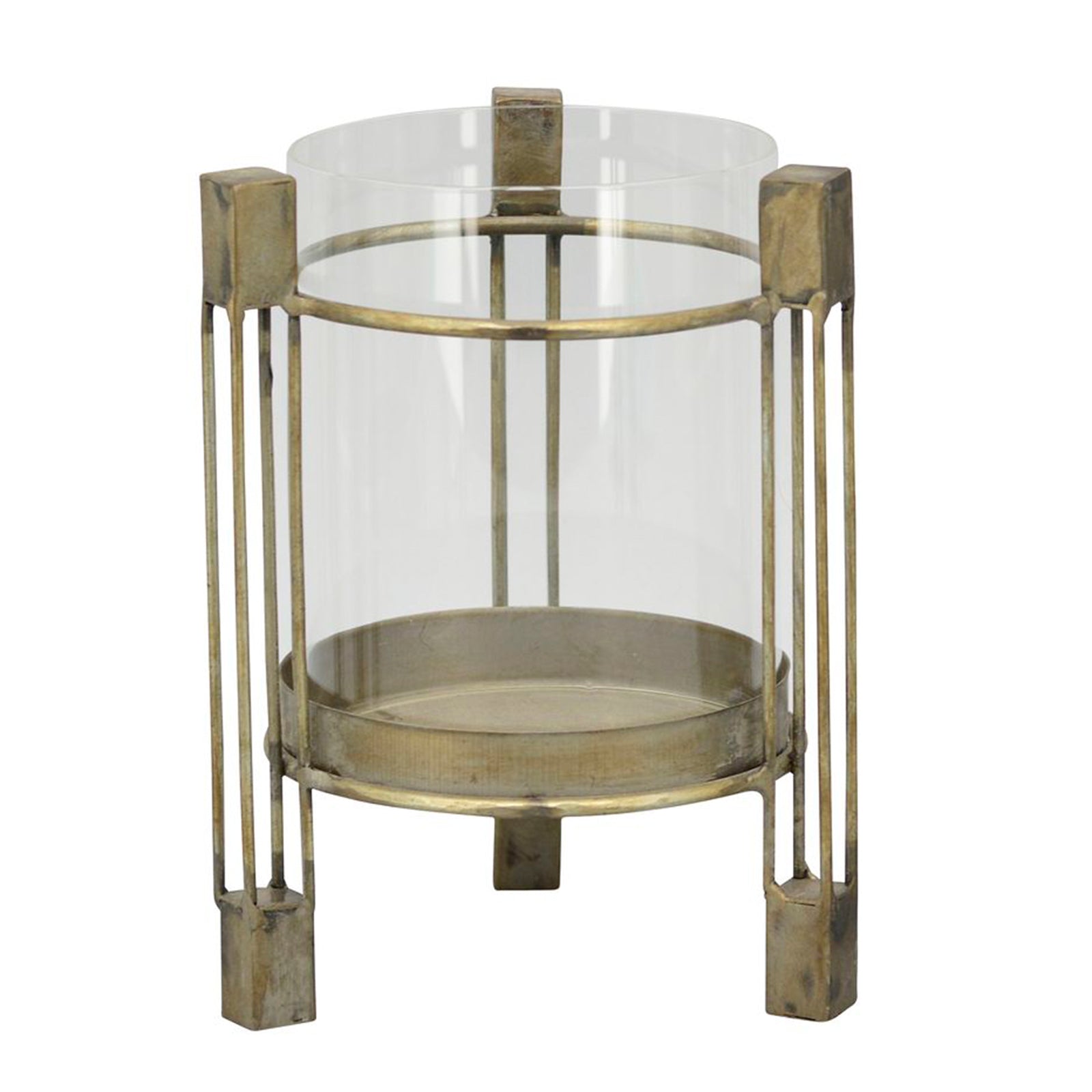Windlicht Sobre - Metall/Glas - 16x16x22 cm