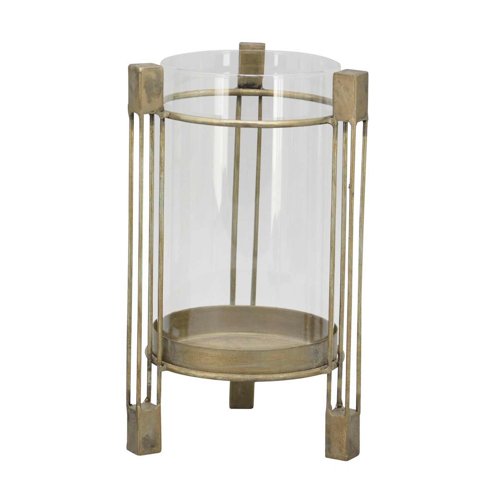 Windlicht Sobre - Metall/Glas - 16x16x26 cm