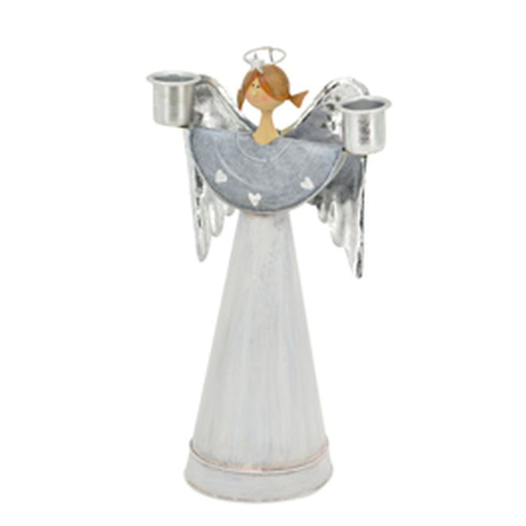 Engel Lilian - grau - metall - 10x4x15,5 cm - 1 Stück