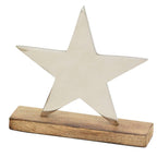 Stern Puri - Holz/Aluminium - 20x20x5 cm