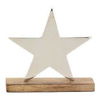 Stern Puri - Holz/Aluminium - 20x20x5 cm