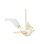 VogelHänger Lilian - weiß - Polyresin - 11x9,5x5 cm