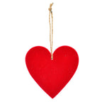 HerzHänger SAMT - rot - 9x9x0,6 cm