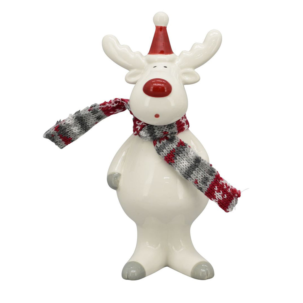 Rentier Gris - weiß - Dolomit -  9,7x7,8x18 cm8,6x7,2x18,3 cm - 1 Stück