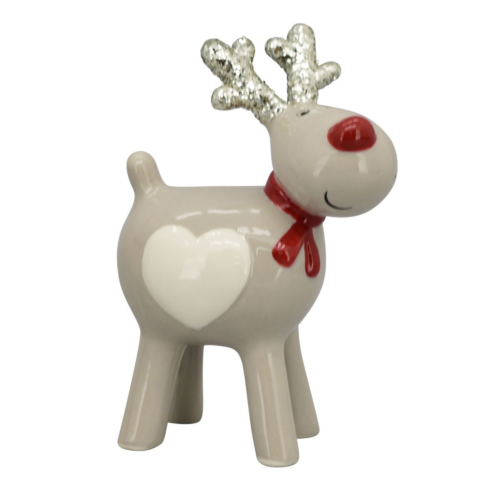 Rentier Gris - weiß - Dolomit - 8,9x6x13,5 cm