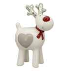 Rentier Gris - weiß - Dolomit - 8,9x6x13,5 cm