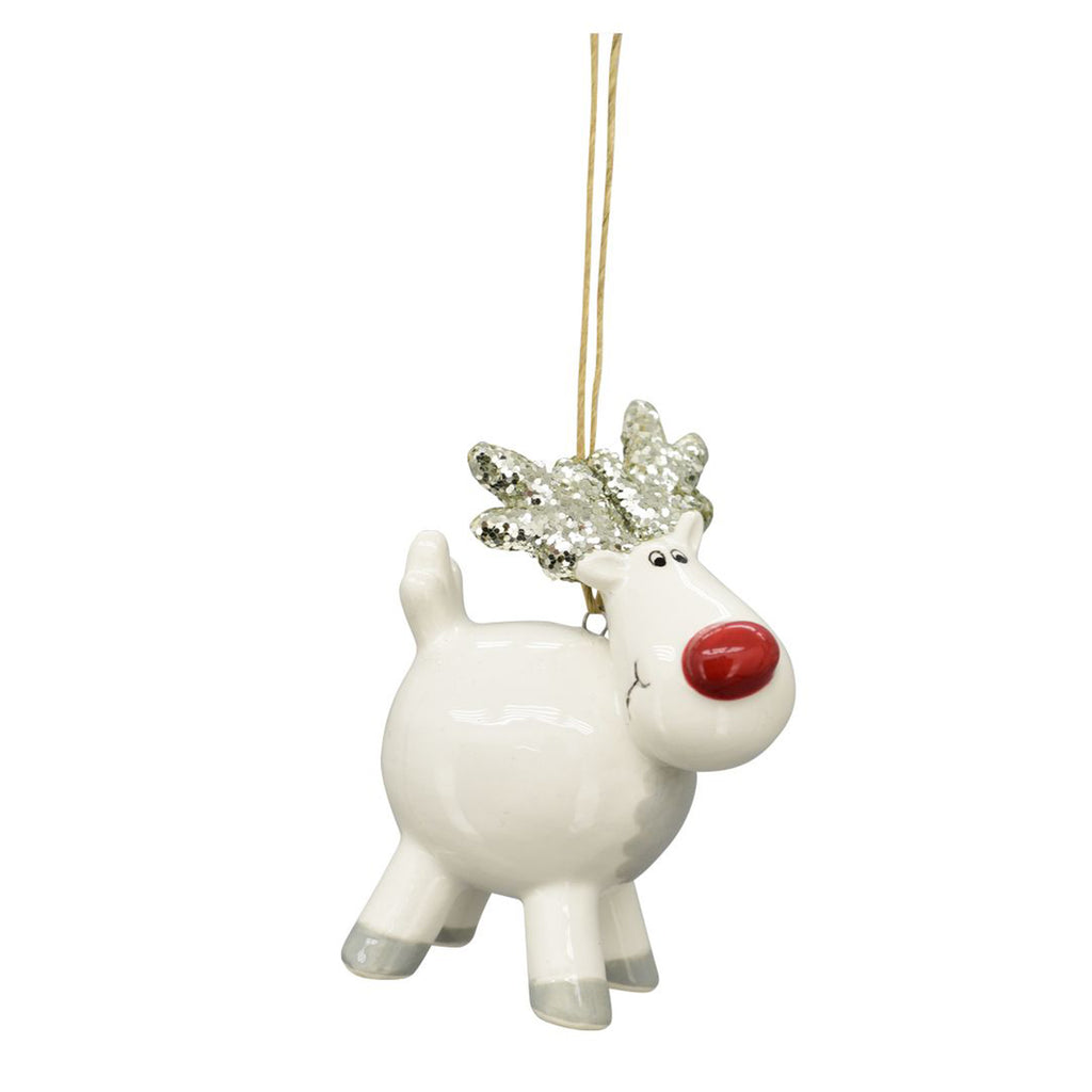 RentierHänger  Gris - weiß - Dolomit - 5,2x3,4x7,7 cm