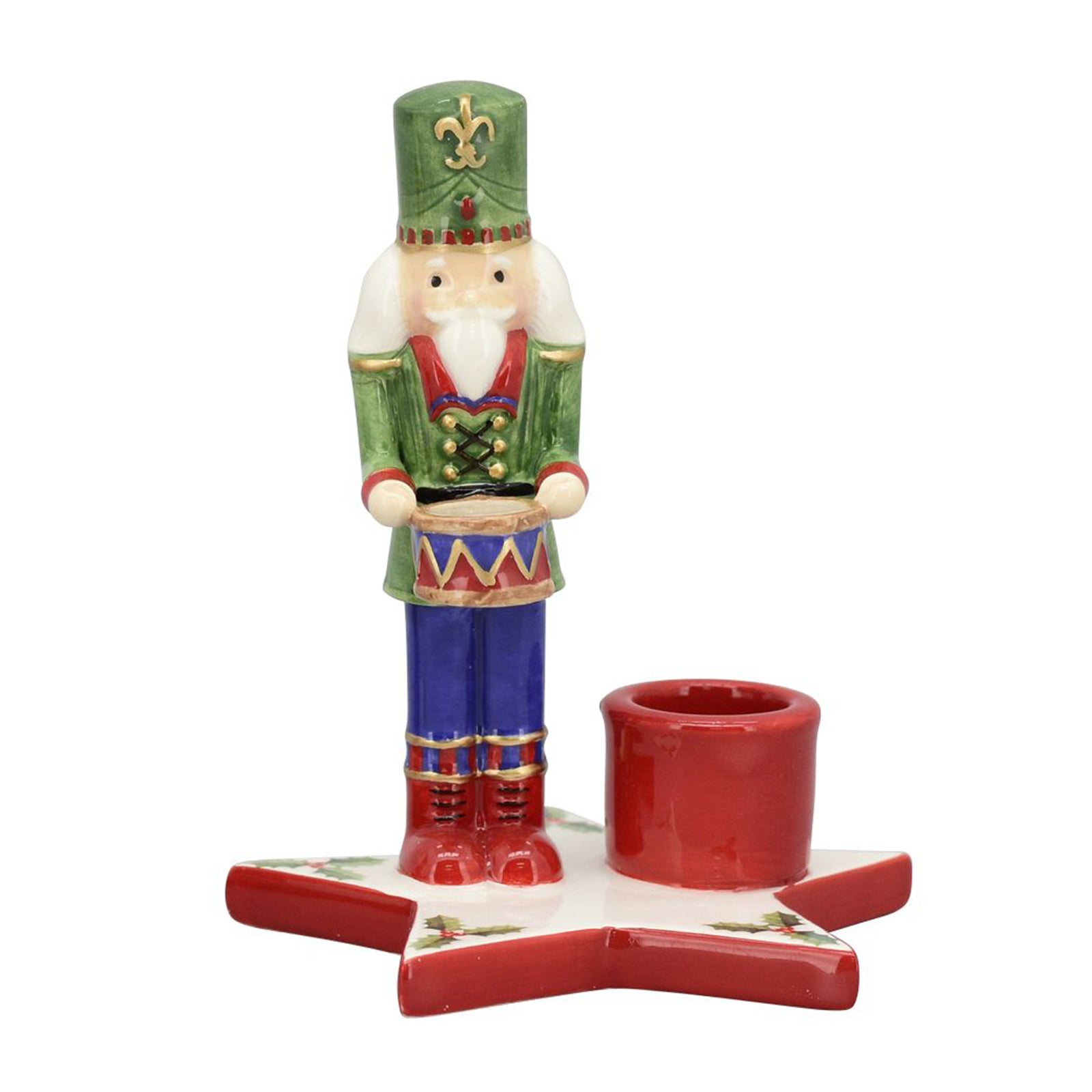 XmasKerzenhalter Chrissie - rot - Dolomite - 10,3x9,7x12 cm - 10x9,7x12,6 cm