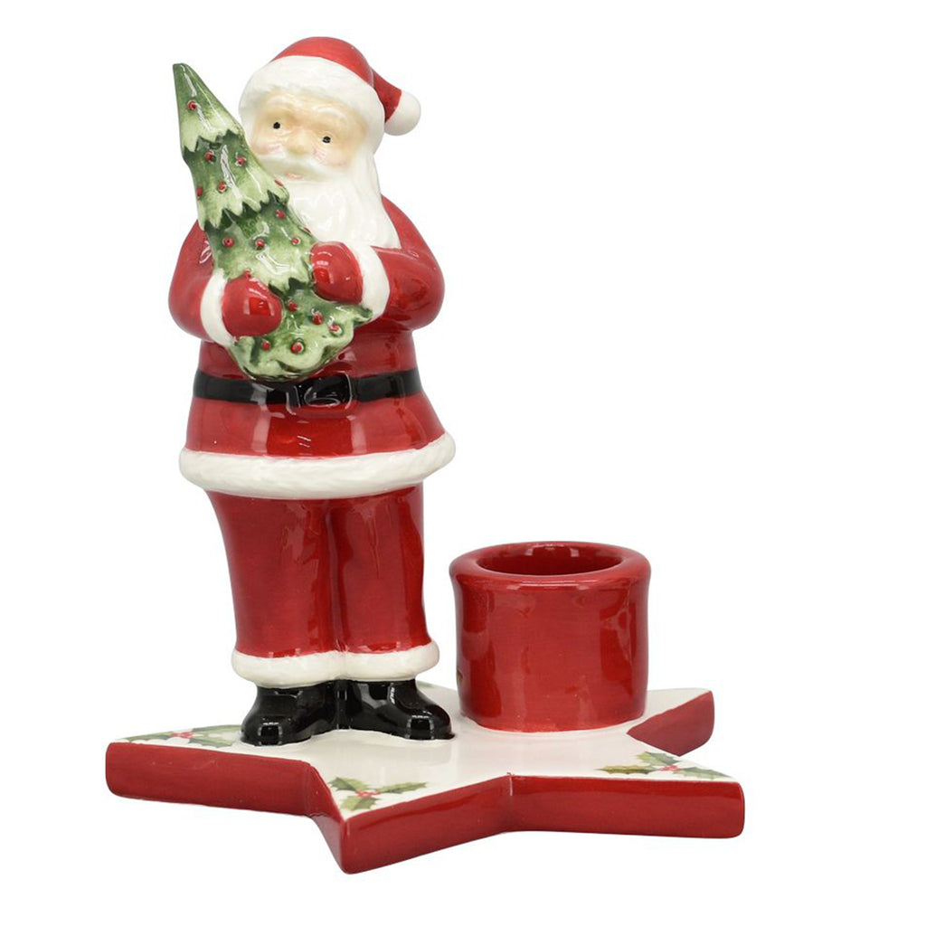 XmasKerzenhalter Chrissie - rot - Dolomite - 10,3x9,7x12 cm - 10x9,7x12,6 cm