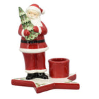 XmasKerzenhalter Chrissie - rot - Dolomite - 10,3x9,7x12 cm - 10x9,7x12,6 cm