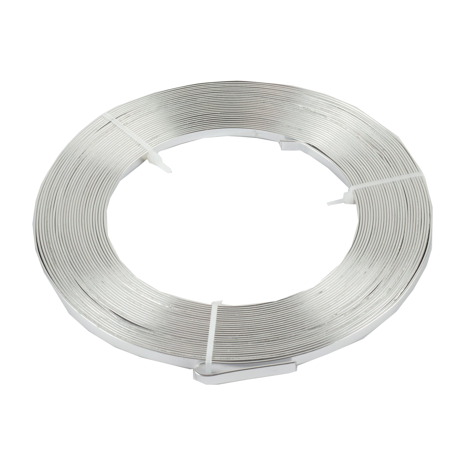 Aluminium Flachdraht - 5,0 x 1,0 mm - 10 m - silber