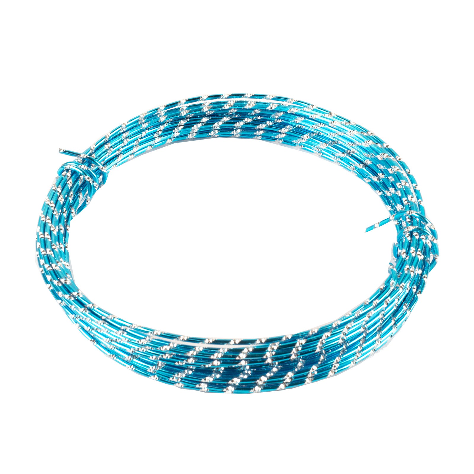 Diamant Aluminiumdraht türkis - 2,00 mm 10 m