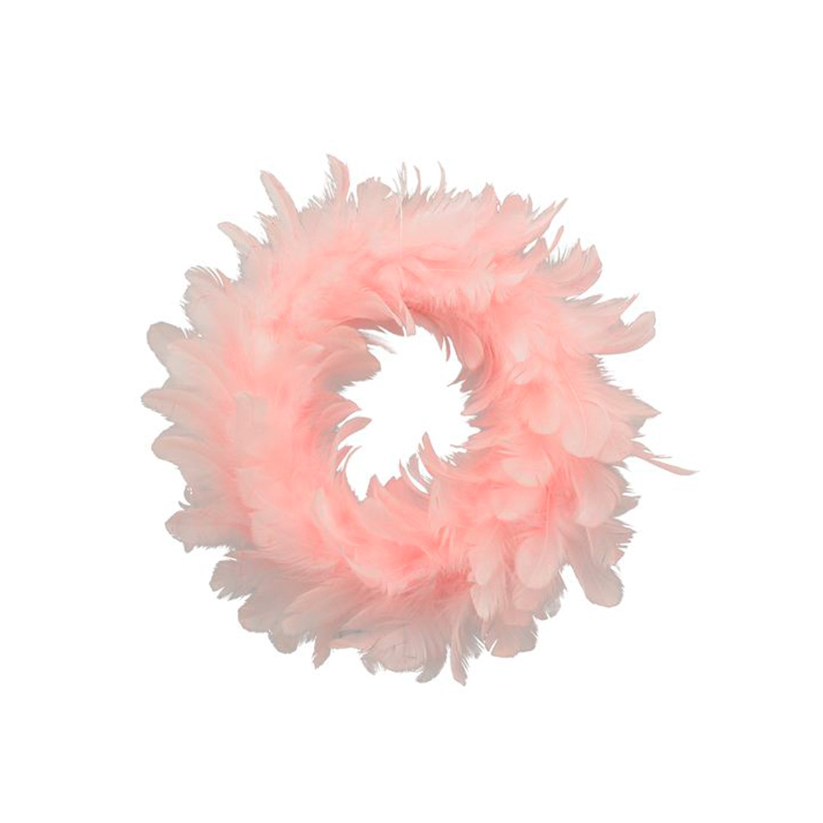 Kranz FedeR, rosa, Feder/Schaum, 20 cm