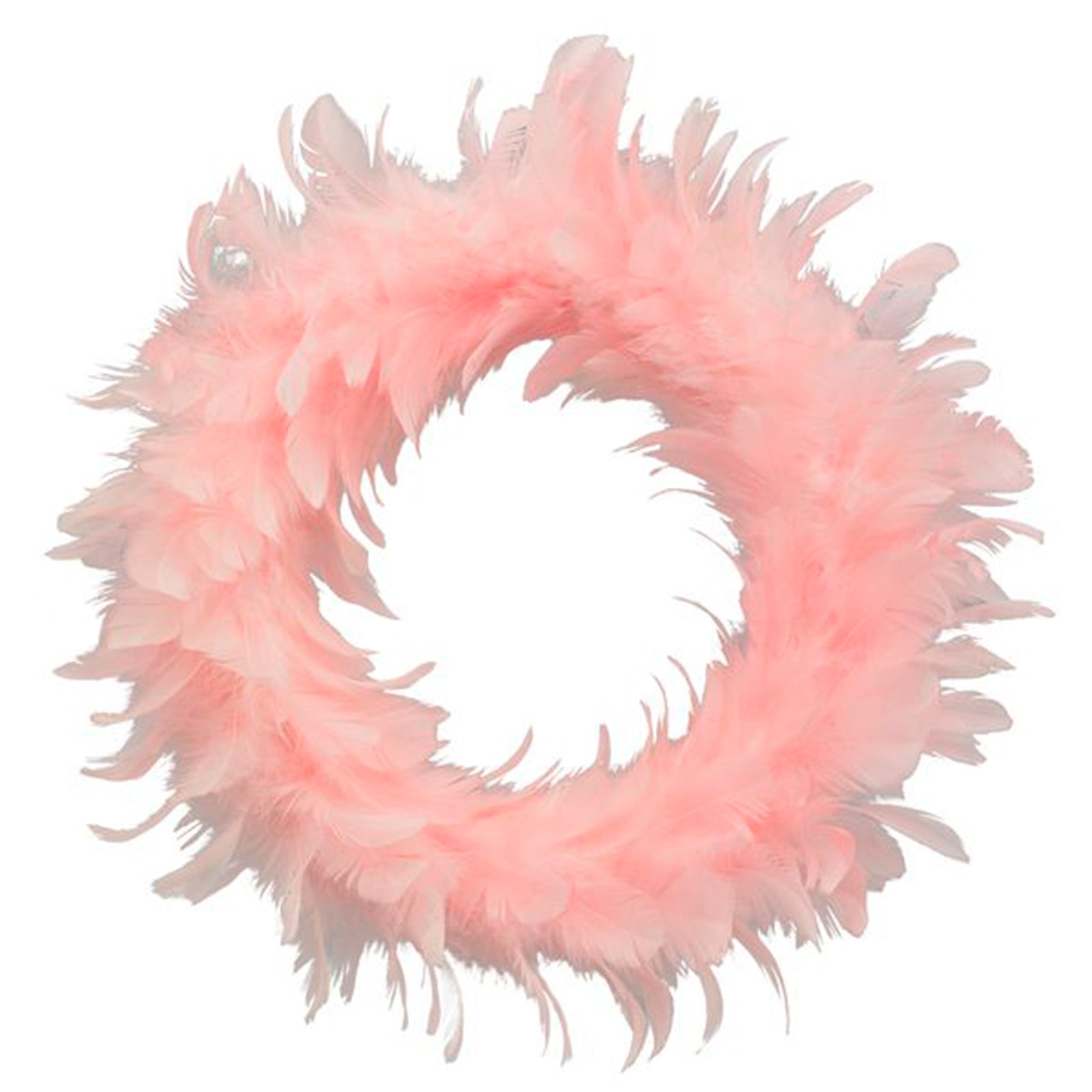 Kranz FedeR, rosa, Feder/Schaum, 25 cm